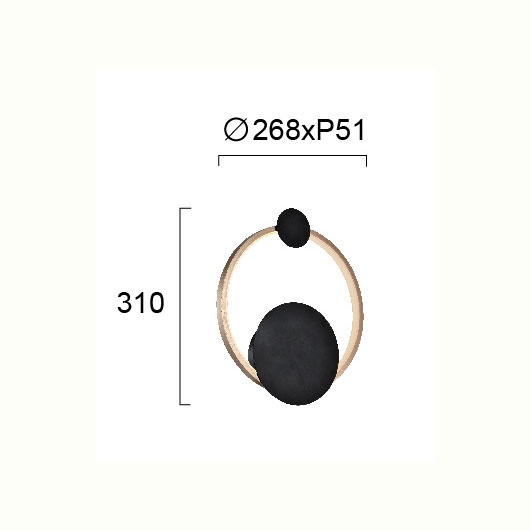 Απλίκα Τοίχου Led Viokef Melia 4263300 Home Φωτιστικά Spitishop