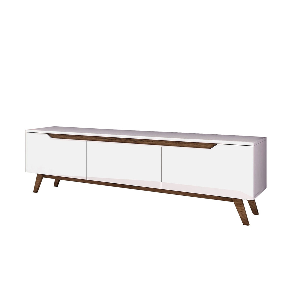 Έπιπλο Τηλεόρασης (180X35X48 6) A-G 893Ran3105 White Walnut Home Έπιπλα Σαλονιού Spitishop