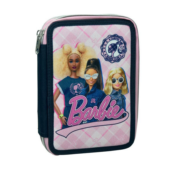 Gim Κασετίνα Διπλή Γεμάτη (18x15x4) Gim Barbie Varsity