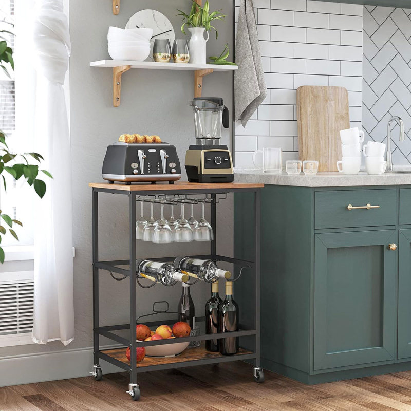 Επιδαπέδια Κάβα Ποτών Για 5 Μπουκάλια (60x40x75) Vasagle LRC087B01