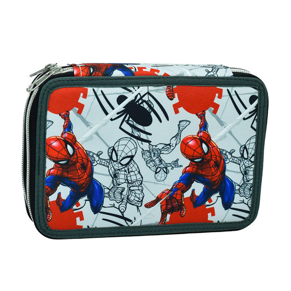 Κασετίνα Διπλή Γεμάτη (18X15X4) Gim Spiderman Spider Wall Home Παιδικά Σχολείο Σχολικές Κασετίνες Spitishop