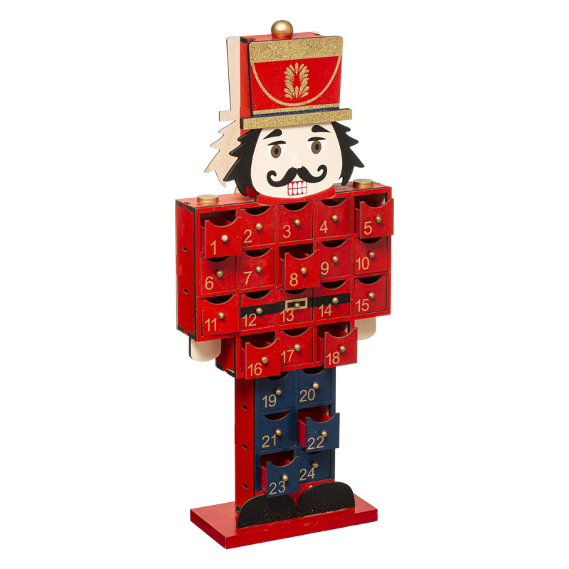 Χριστουγεννιάτικο Διακοσμητικό Ημερολόγιο (20.2x8x47.8) A-S Nutcracker Advent Calendar 175801