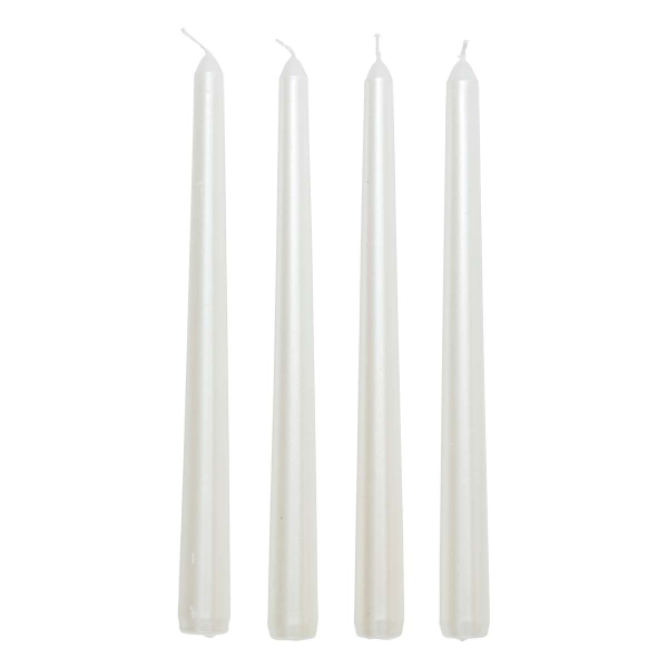 Κεριά Για Κηροπήγιο 25εκ. (Σετ 4τμχ) A-S Satin White 199310