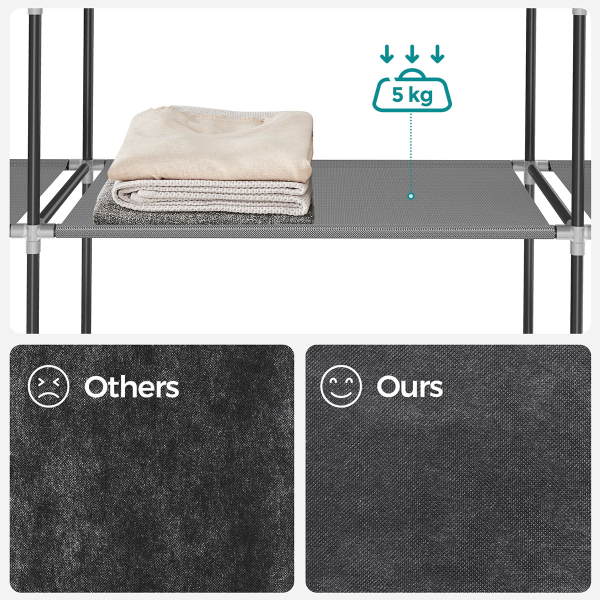 Υφασμάτινη Ντουλάπα (150x45x175) Songmics LSF03G