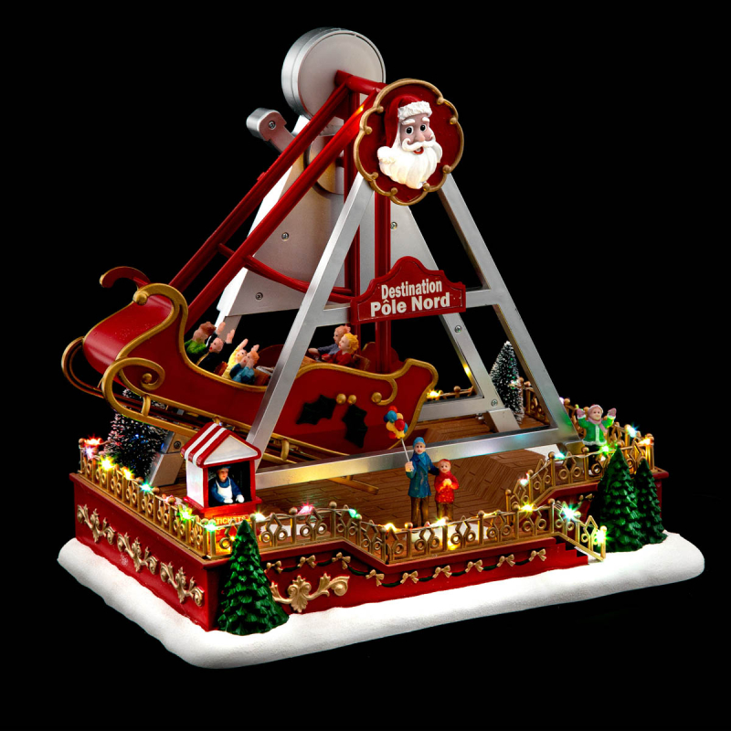 Χριστουγεννιάτικο Χωριό Με Led & Κίνηση (31.5x22.5x33) F-R 190871