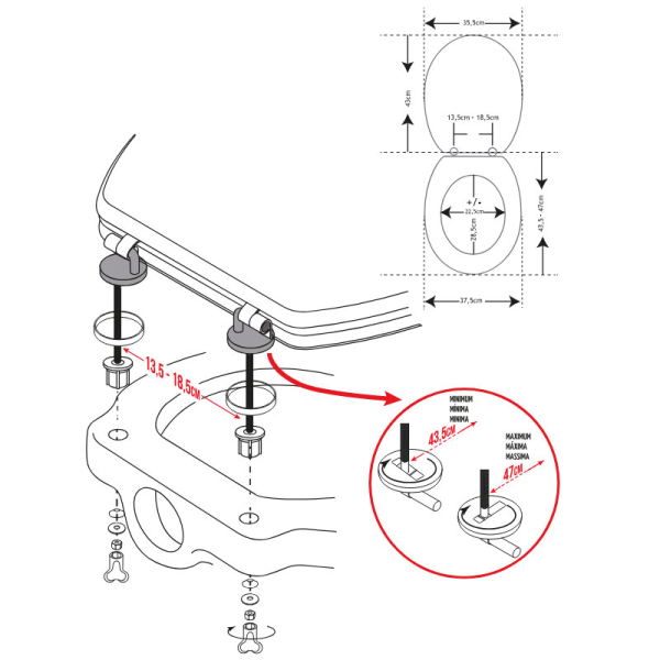 Καπάκι Λεκάνης (43.5x37.5) T-D Mimetisme 4118701