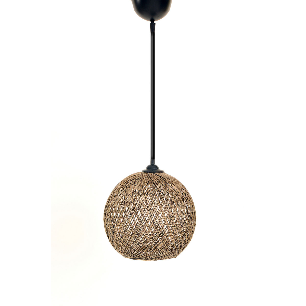 Φωτιστικό Οροφής Μονόφωτο A-G 390Flh1574 Black Brown Home Φωτιστικά Spitishop