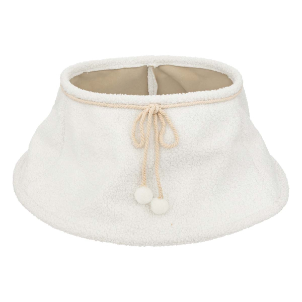 Χριστουγεννιάτικη Ποδιά Δέντρου (Φ56x23) F-R White Cotton 198674