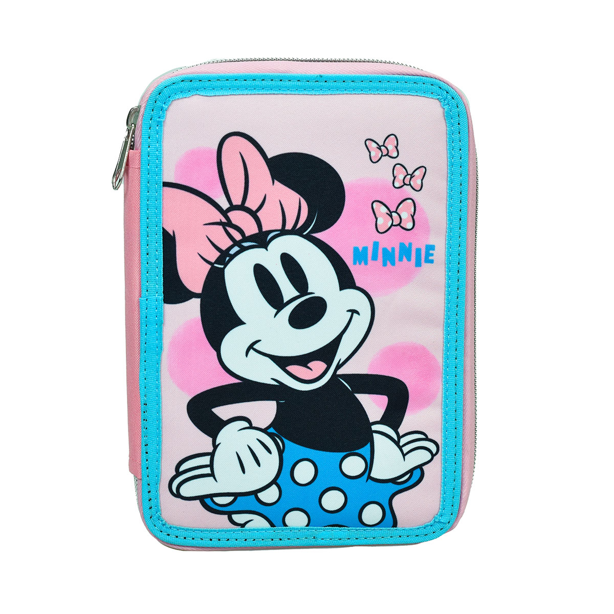 Gim Κασετίνα Διπλή Γεμάτη (18x15x4) Gim Minnie Polka Dot Powder