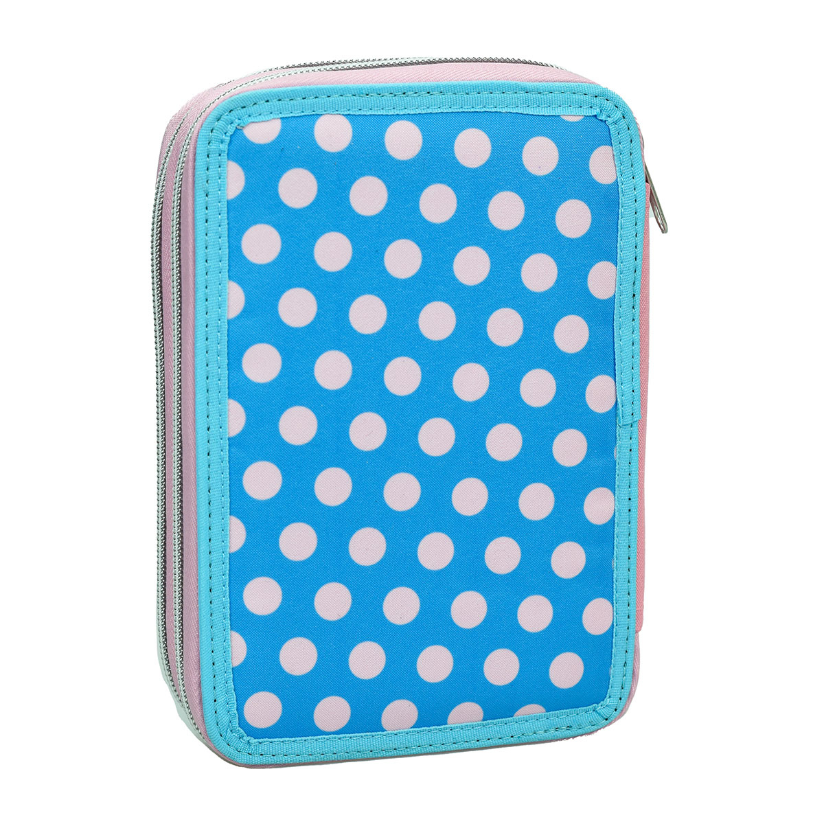 Κασετίνα Διπλή Γεμάτη (18X15X4) Gim Minnie Polka Dot Powder Home Παιδικά Σχολείο Σχολικές Κασετίνες Spitishop