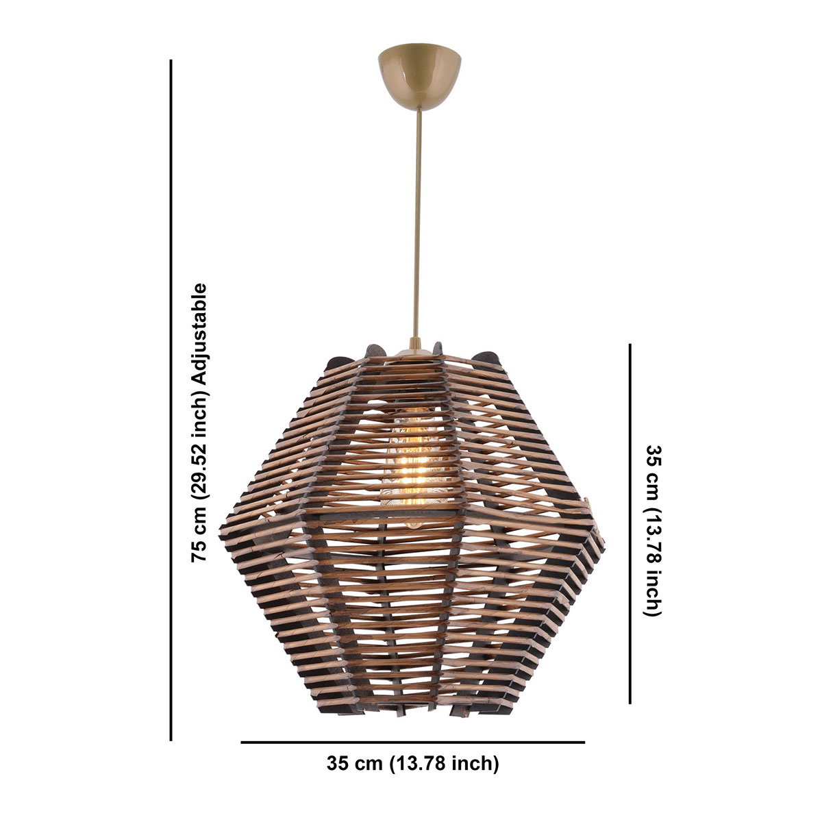 Φωτιστικό Οροφής Μονόφωτο A-G Faunus 390Flh2272 Brown Home Φωτιστικά Spitishop