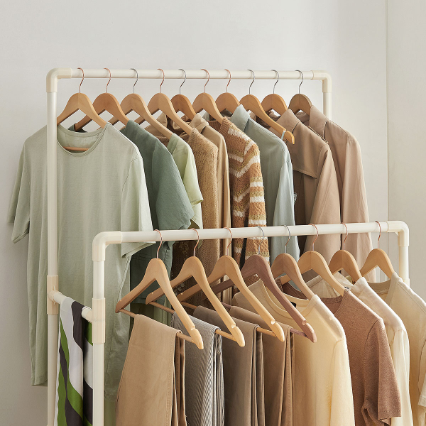 Κρεμάστρα Δαπέδου Διπλή (88x44x154) Songmics RDR01WT