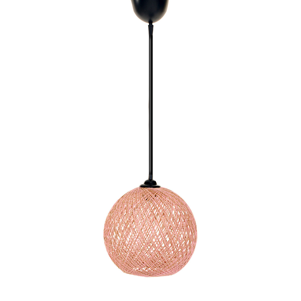 Φωτιστικό Οροφής Μονόφωτο A-G 390Flh1572 Pink Brown Home Φωτιστικά Spitishop