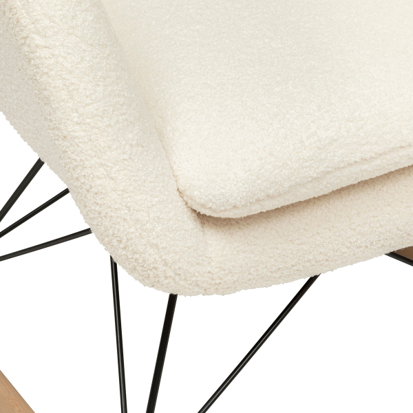 Πολυθρόνα Κουνιστή (65x80x83) A-S Olmeto White 197323B