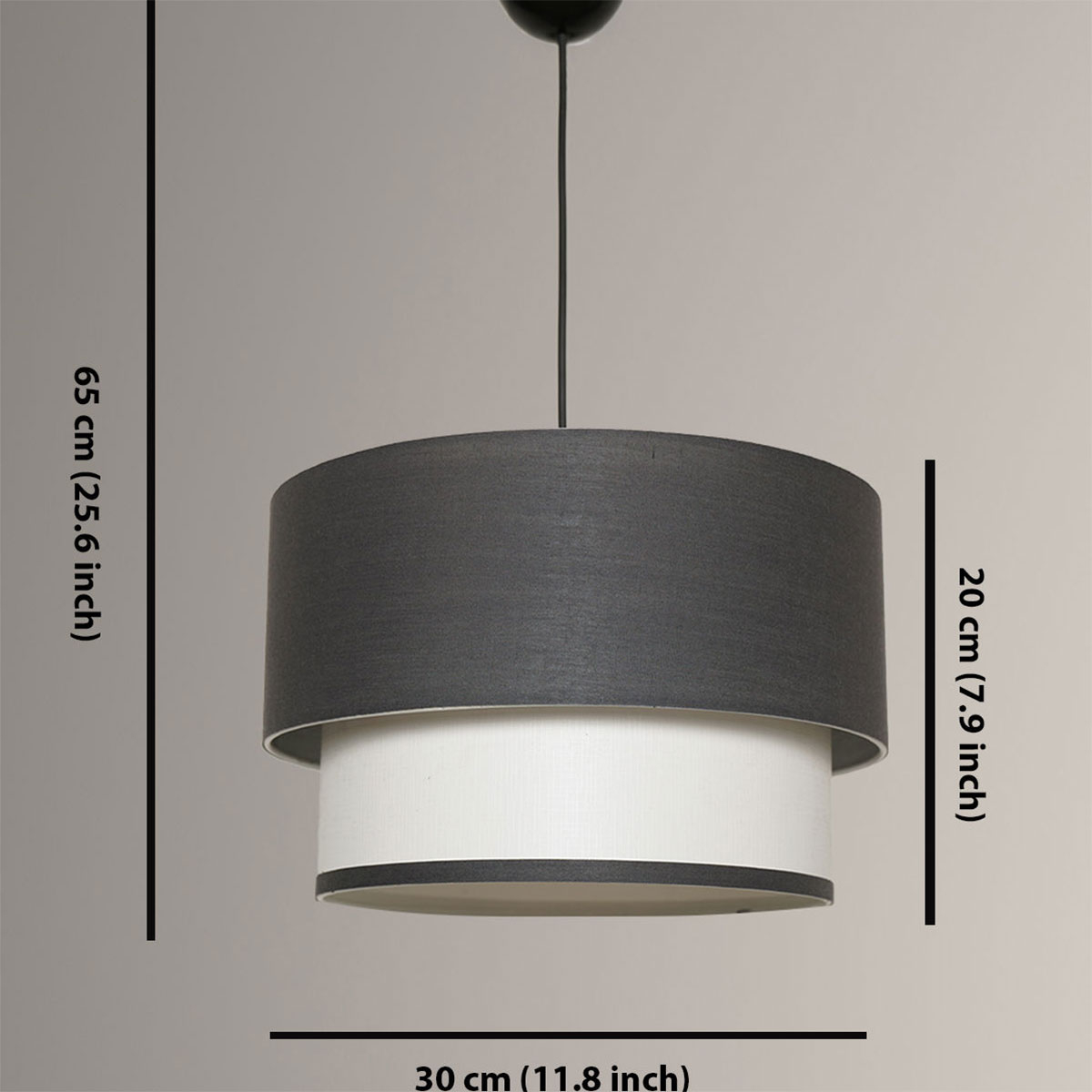 Φωτιστικό Οροφής Μονόφωτο A-G Tubol 390Flh1660 Anthracite Home Φωτιστικά Spitishop