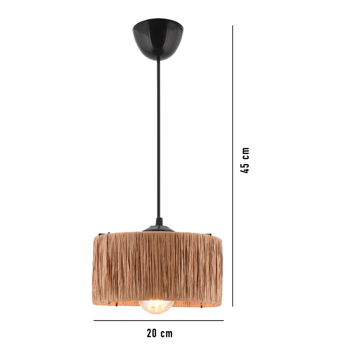 Φωτιστικό Οροφής Μονόφωτο A-G Viola 390Flh1839 Natural Home Φωτιστικά Spitishop