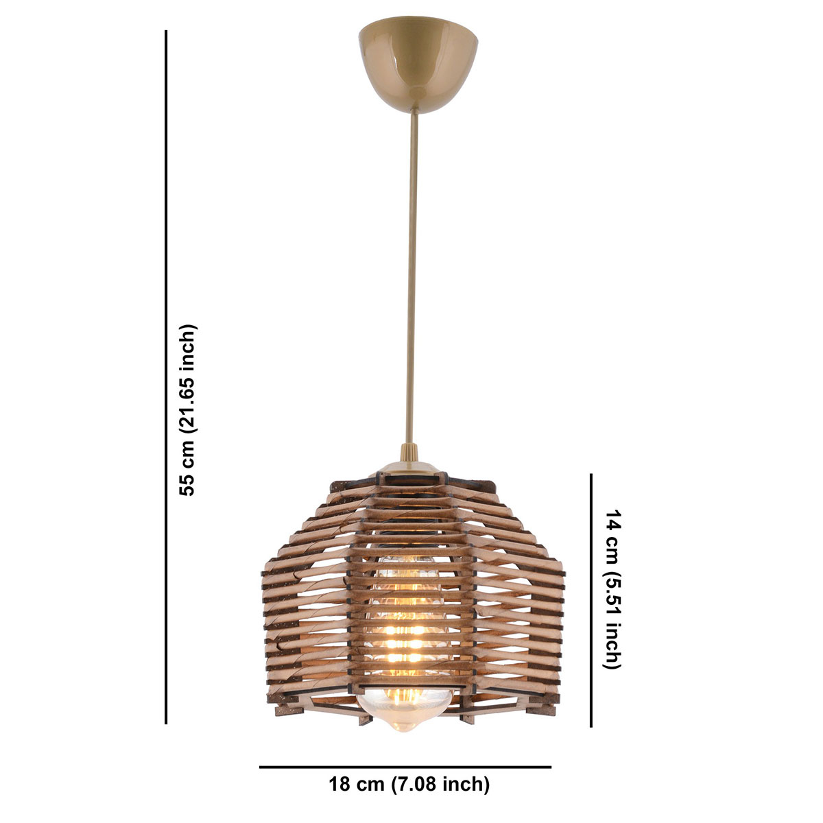 Φωτιστικό Οροφής Μονόφωτο A-G Sare 390Flh2275 Brown Home Φωτιστικά Spitishop