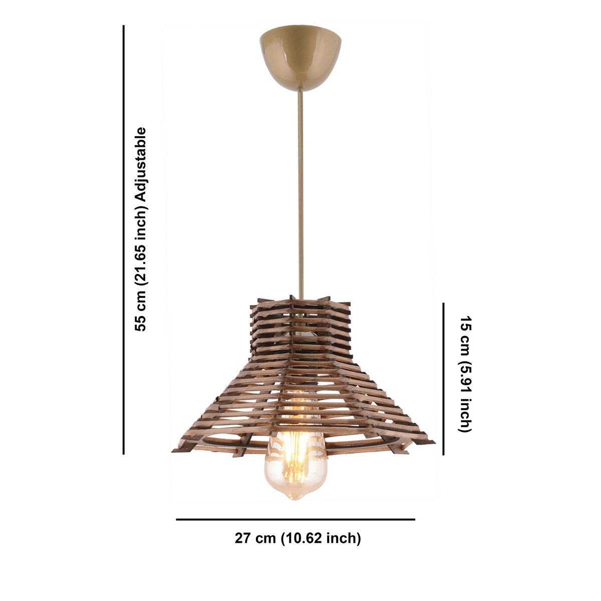 Φωτιστικό Οροφής Μονόφωτο A-G Hope 390Flh2277 Brown Home Φωτιστικά Spitishop
