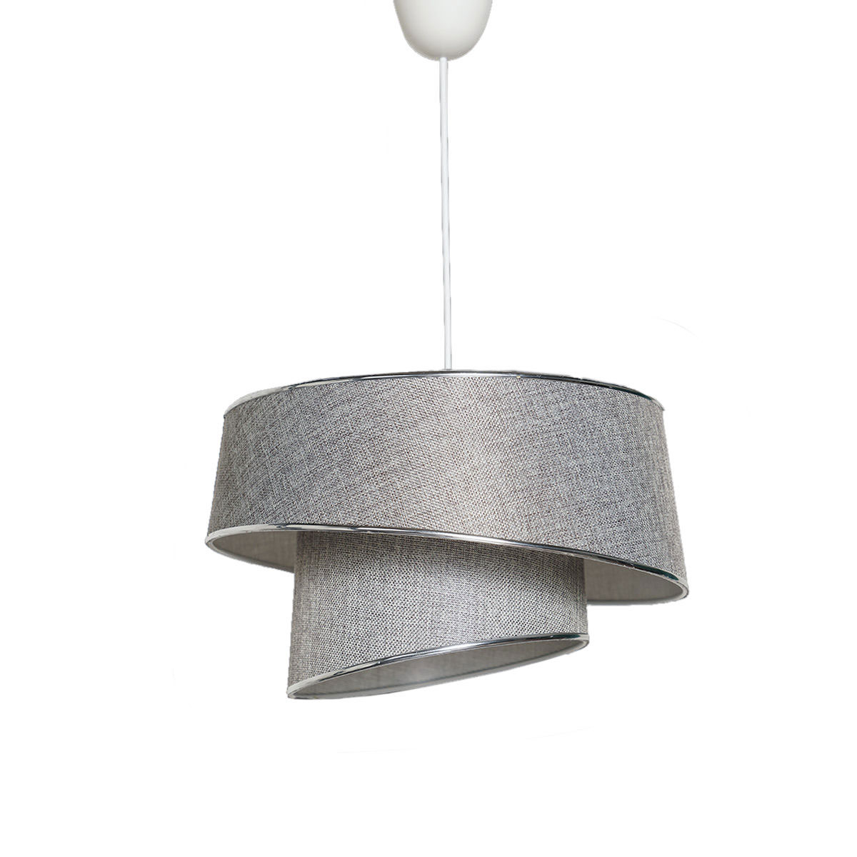 Φωτιστικό Οροφής Μονόφωτο A-G Barette 390Flh1632 Grey Silver Home Φωτιστικά Spitishop