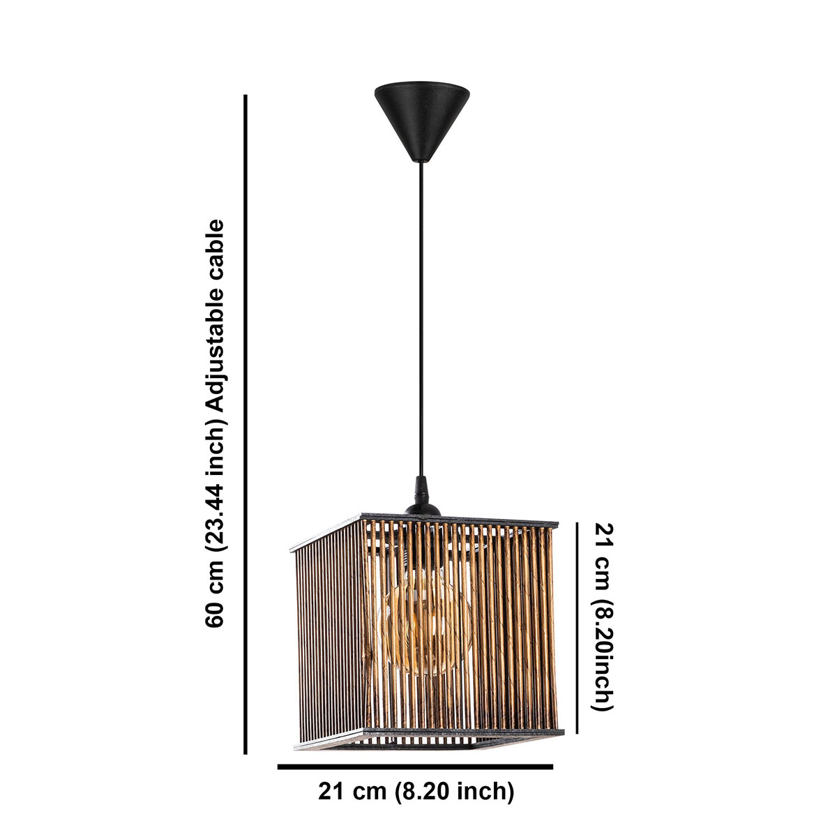 Φωτιστικό Οροφής Μονόφωτο A-G Cage 390Flh2187 Antique Home Φωτιστικά Spitishop