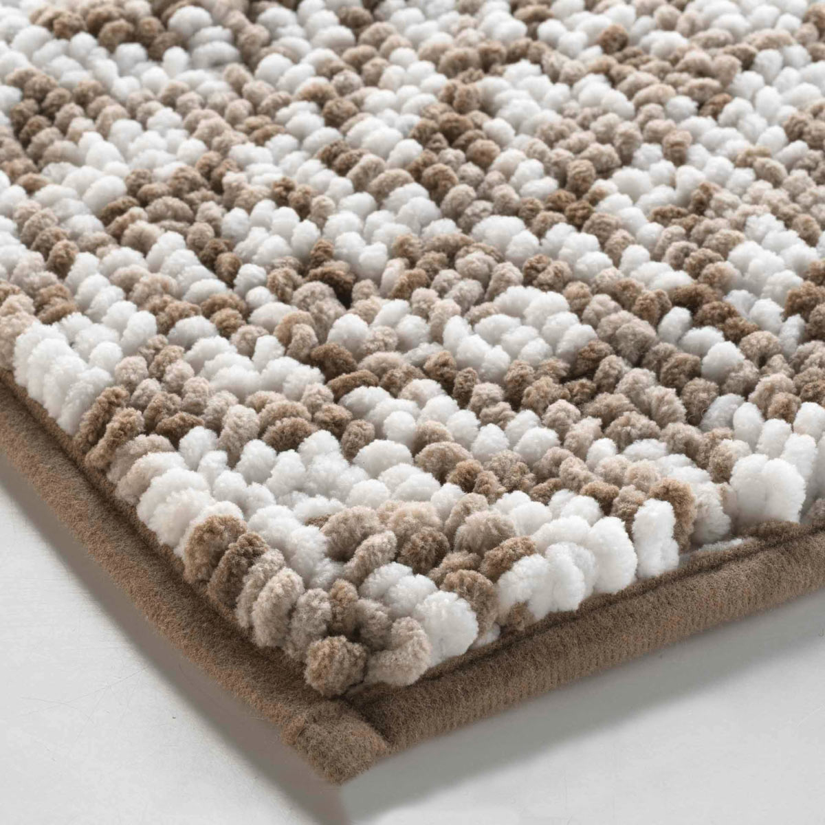 Πατάκι Μπάνιου (45X75) L-C Friza Sand - Brown 1802085 Home Μπάνιο Πατάκια Spitishop