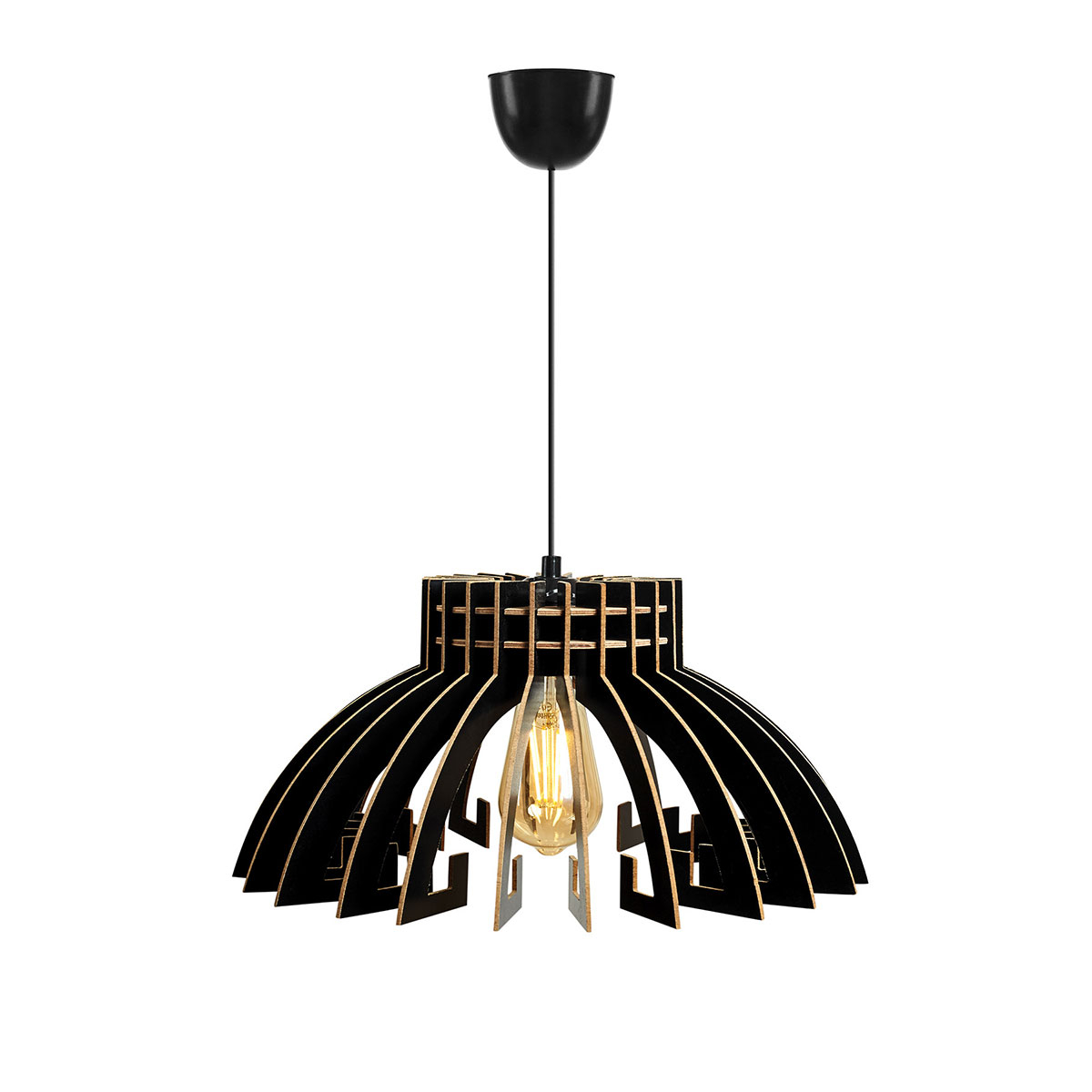 Φωτιστικό Οροφής Μονόφωτο A-G 390Flh1560 Black Home Φωτιστικά Spitishop