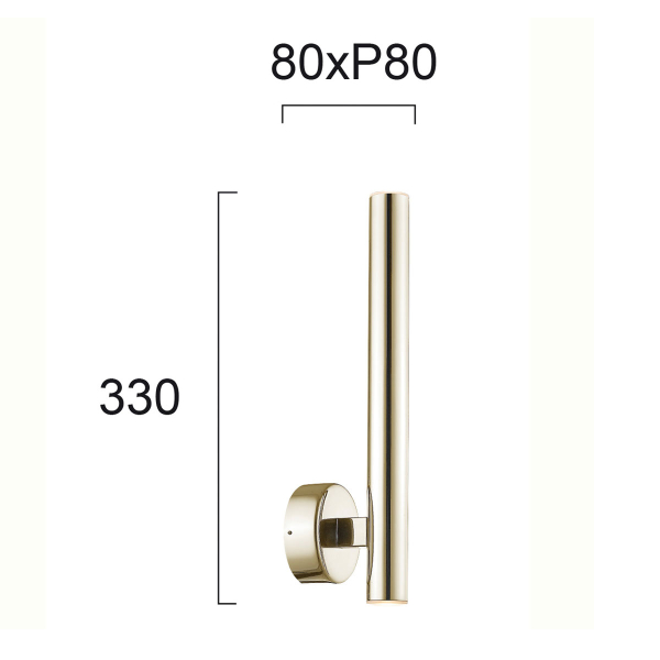 Σποτ Μονόφωτο LED Viokef Elliot Gold 4227301