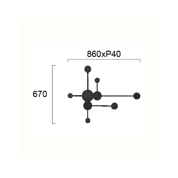 Απλίκα Τοίχου LED Viokef Mosaic 4267100
