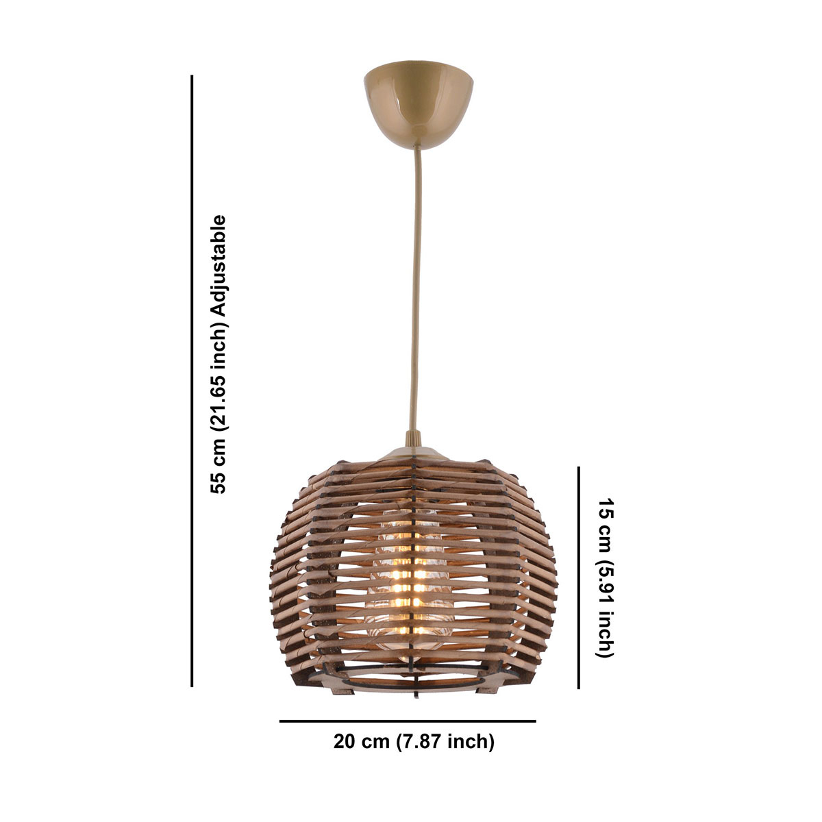 Φωτιστικό Οροφής Μονόφωτο A-G Koce 390Flh2278 Brown Home Φωτιστικά Spitishop
