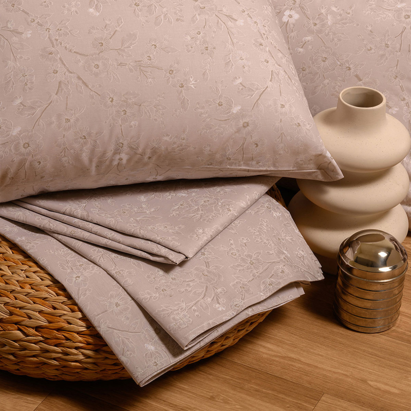 Σεντόνι King Size Με Λάστιχο + Μαξιλαροθήκες (Σετ) Melinen Ultra Line Amy Aqua