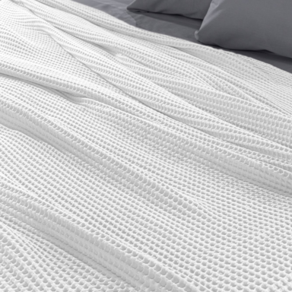 Κουβέρτα Πικέ Μονή (160x240) Guy Laroche Eternity Snow White