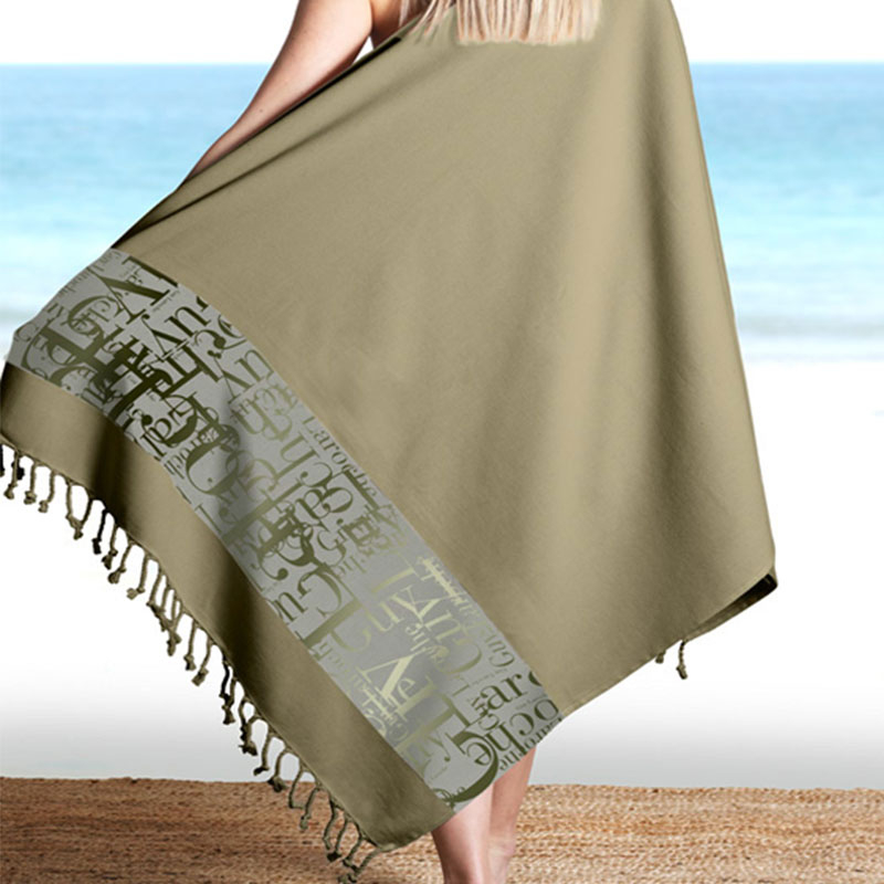 Πετσέτα Θαλάσσης - Παρεό Guy Laroche Pestemal 12 Khaki