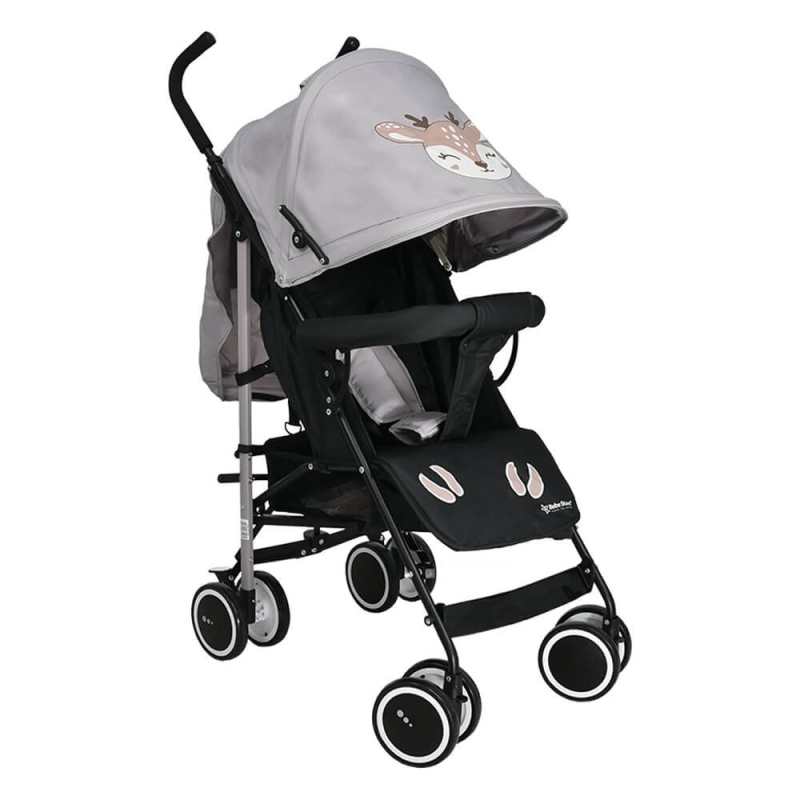 Καρότσι Μπαστούνι (6-36 Μηνών/ Έως 15kg) Bebe Stars Buggy Deer Grey 171-186