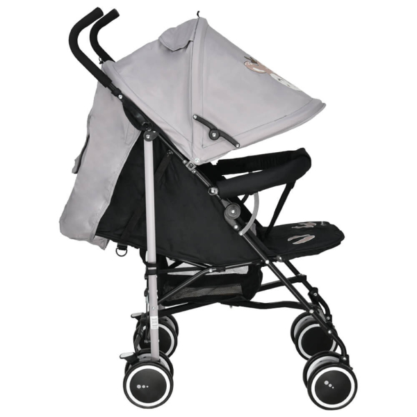 Καρότσι Μπαστούνι (6-36 Μηνών/ Έως 15kg) Bebe Stars Buggy Deer Grey 171-186