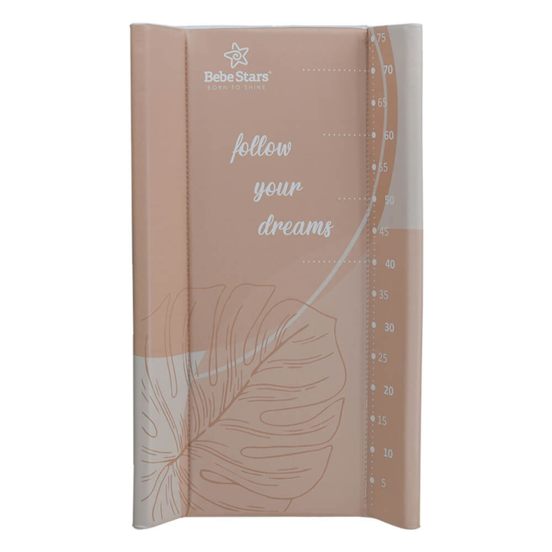 Σκληρή Αλλαξιέρα (45x77) Bebe Stars Leaf Mocha 18-182