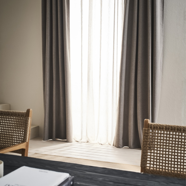 Κουρτίνα Συσκότισης (155x280) Με Τρέσα Gofis Home Nap Elephant Grey 129/45