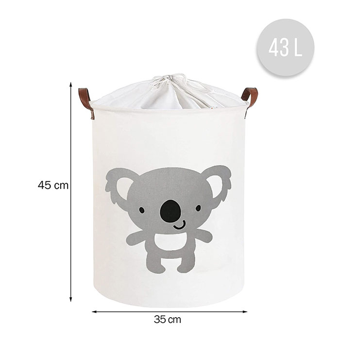 Καλάθι Αποθήκευσης (Φ35X45) Sipo 43Lt Κοάλα Sip-Bt026 Home Οργάνωση & Αποθήκευση Βρεφικού - Παιδικού Spitishop