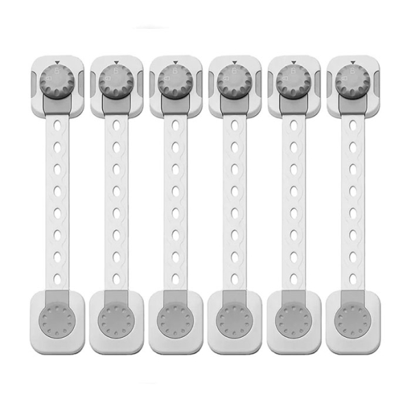 Ασφάλειες Ντουλαπιών + Πολλαπλών Χρήσεων (Σετ 6τμχ) Sipo SIP-SBS-214