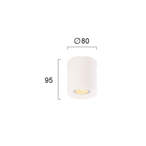Σποτ Μονόφωτο Viokef Dice White 4144200 Home Φωτιστικά Οροφής - Τοίχου Spitishop
