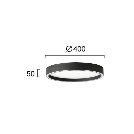 Φωτιστικό Πλαφονιέρα Led Viokef Vanessa Black 4292700 Home Φωτιστικά Οροφής Spitishop