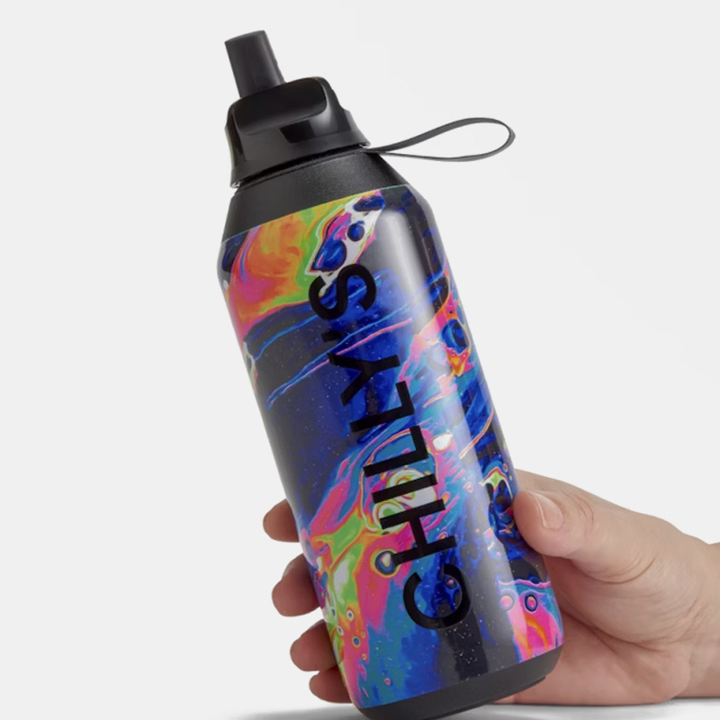 Μπουκάλι Θερμός 500ml Chilly's Series 2 Flip Neon Galaxy