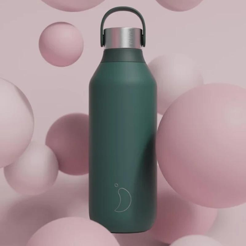 Μπουκάλι Θερμός 1lt Chilly's Series 2 Pine Green