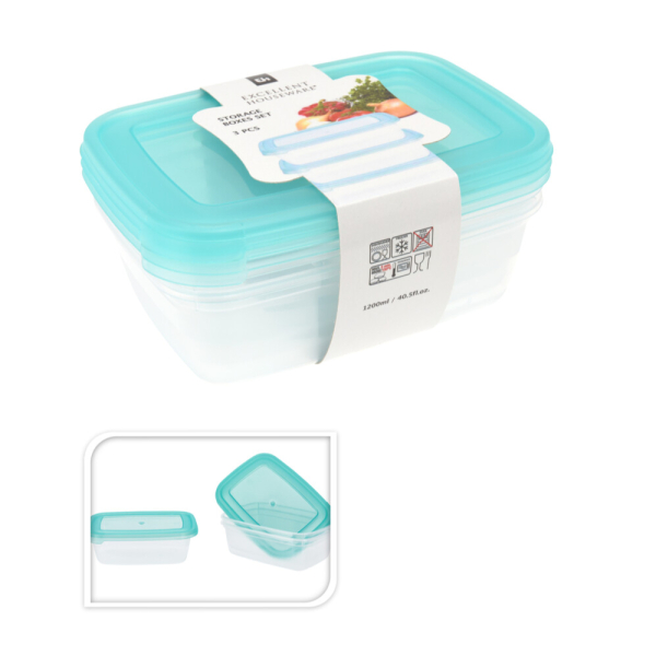 Φαγητοδοχεία 1.2lt (Σετ 3τμχ) K-M 024001500