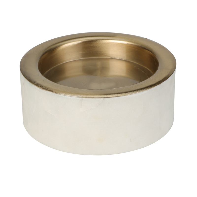 Κηροπήγιο (Φ10x4) K-M Marble White A93500120