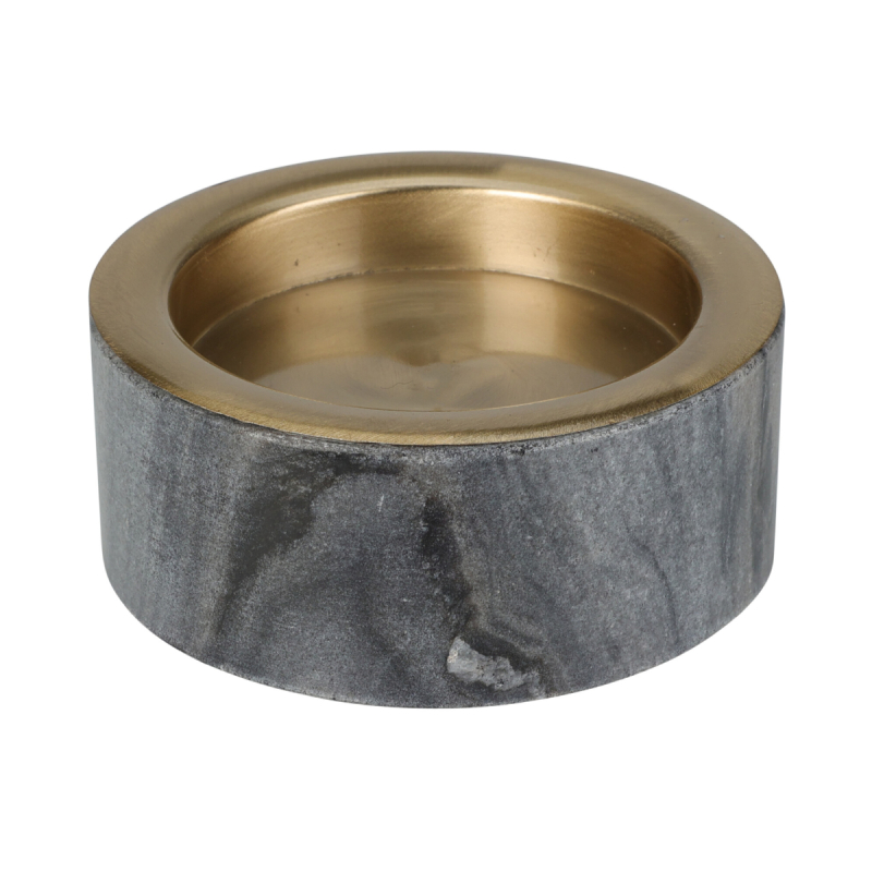 Κηροπήγιο (Φ10x4) K-M Marble Grey A93501120