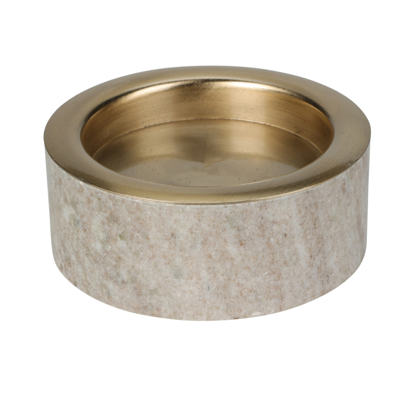 Κηροπήγιο (Φ10x4) K-M Marble Beige A93500620