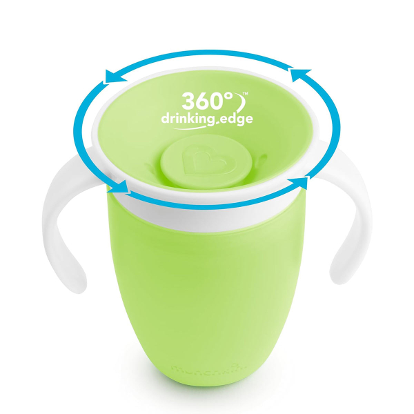 Ποτήρι Εκπαιδευτικό 207ml Munchkin Miracle 360 Green