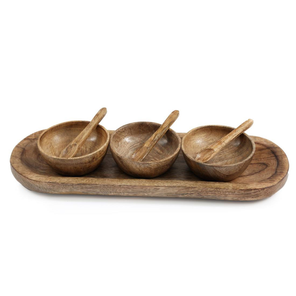 Ορντεβιέρα Σερβιρίσματος 3 Θέσεων Με Κουτάλια (38x12.5) Sil KG3308