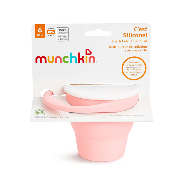Κυπελάκι Για Σνακ Munchkin C'Est Silicone Coral