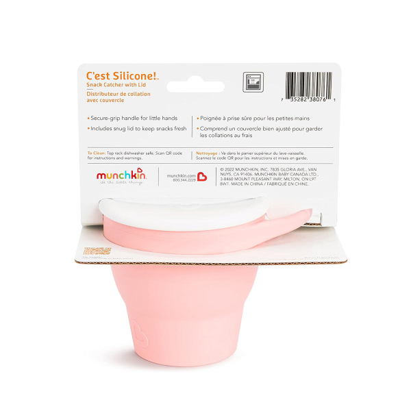 Κυπελάκι Για Σνακ Munchkin C'Est Silicone Coral